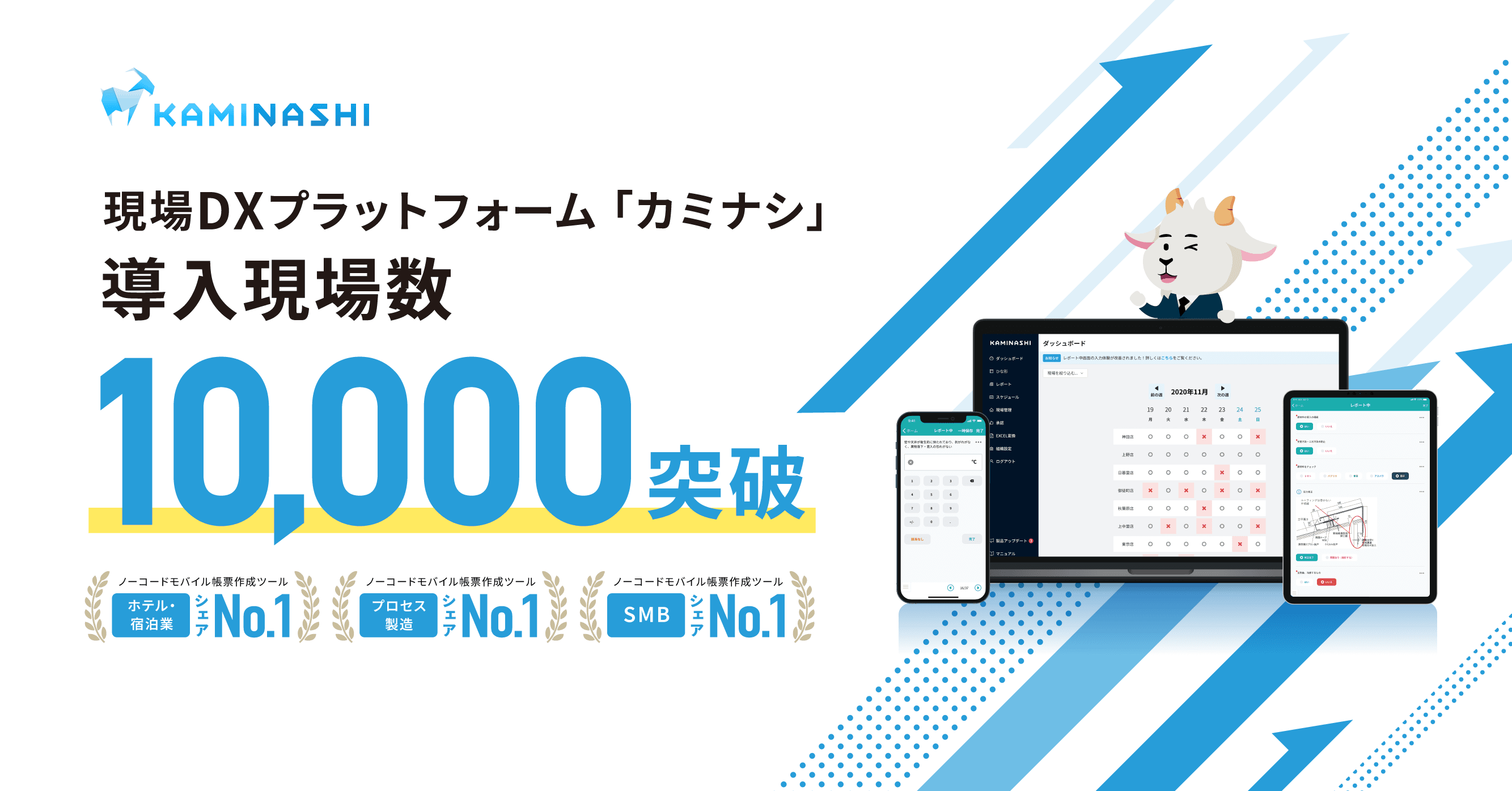 カミナシ1万現場突破